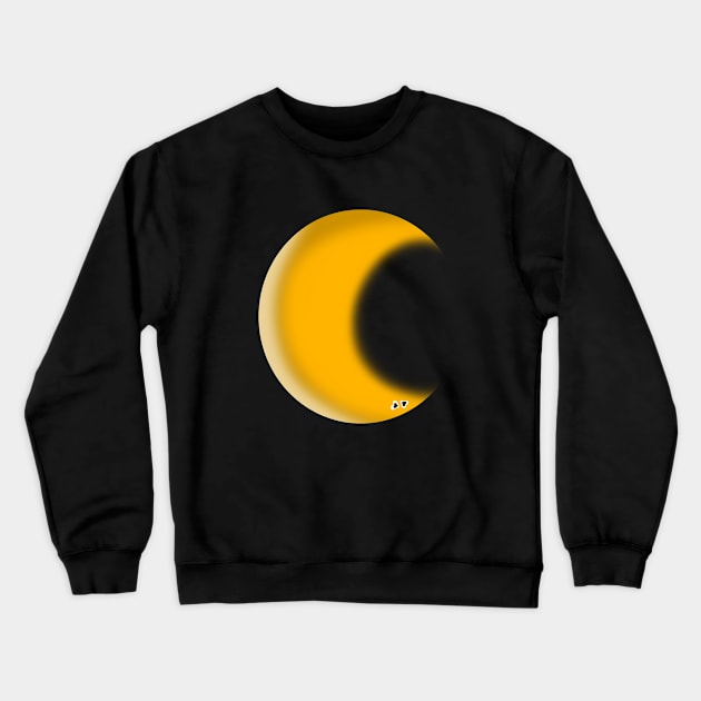 Hello, Miss Moon Crewneck Sweatshirt by AQueerArtist